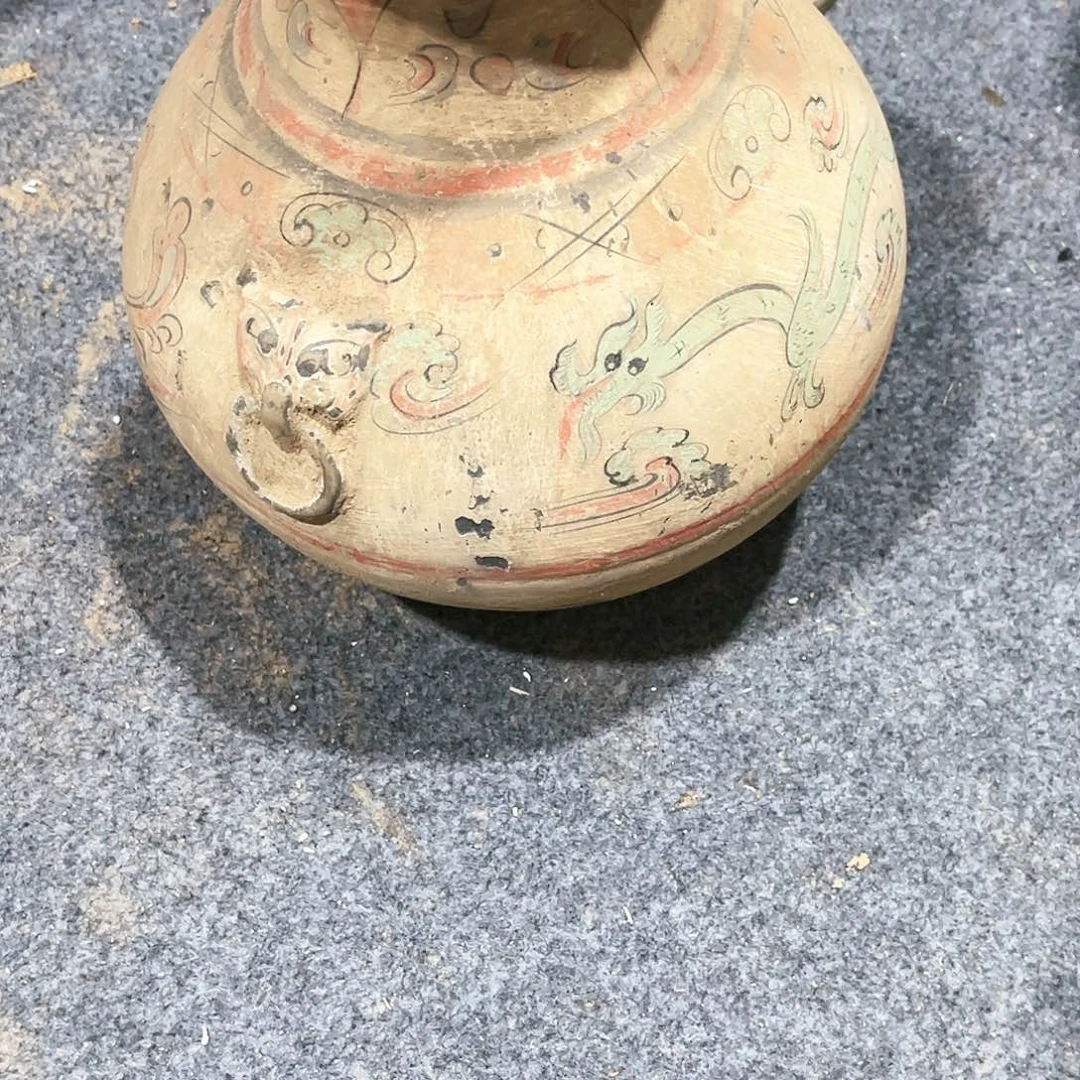 瓦当摆件摆件茶桌茶台陶瓷人**戏