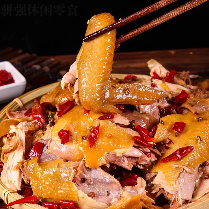 【每如意香菇花生麻椒鸡800g】家养溜达鸡 正宗卤味四川特产麻椒鸡