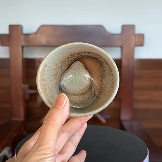#1676柴烧阿弥陀佛窑汗茶杯