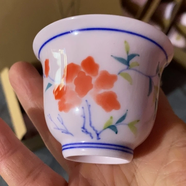 盖碗陶瓷竹溪道人红稀土9号杯