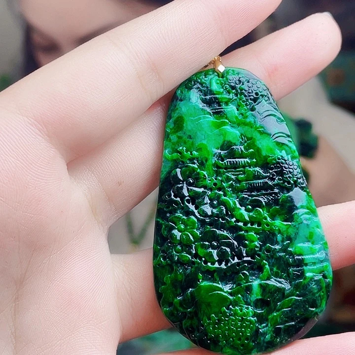 翡翠银S925镶嵌颈饰多样性