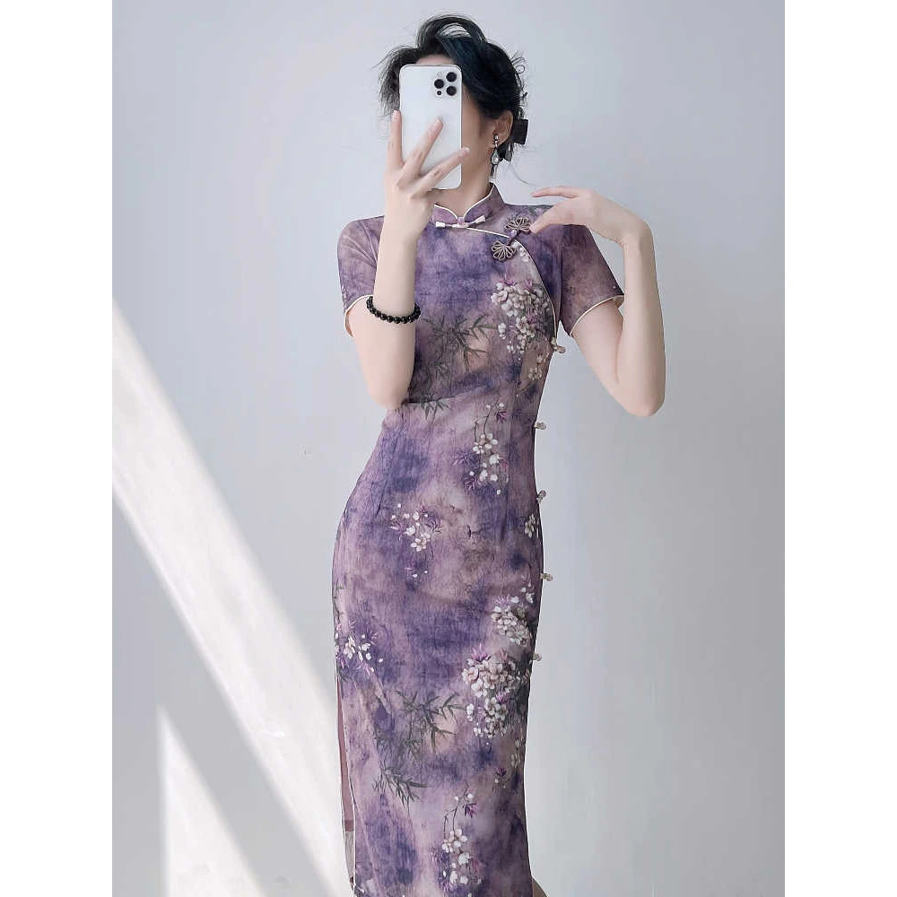 旗袍女新中式2025年新款高端大气上档次小个子改良旗开得胜送考服