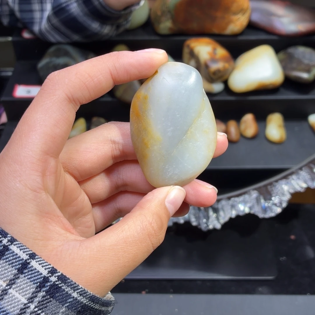 和田玉未镶嵌挂件40