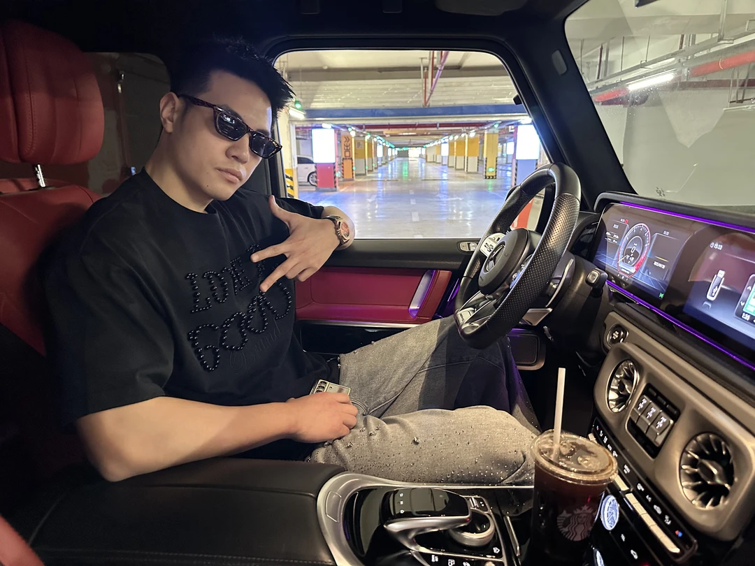 c&H(24多巴胺+黑武士）珍珠t恤宽松纯棉刺绣重磅潮流高级感男装