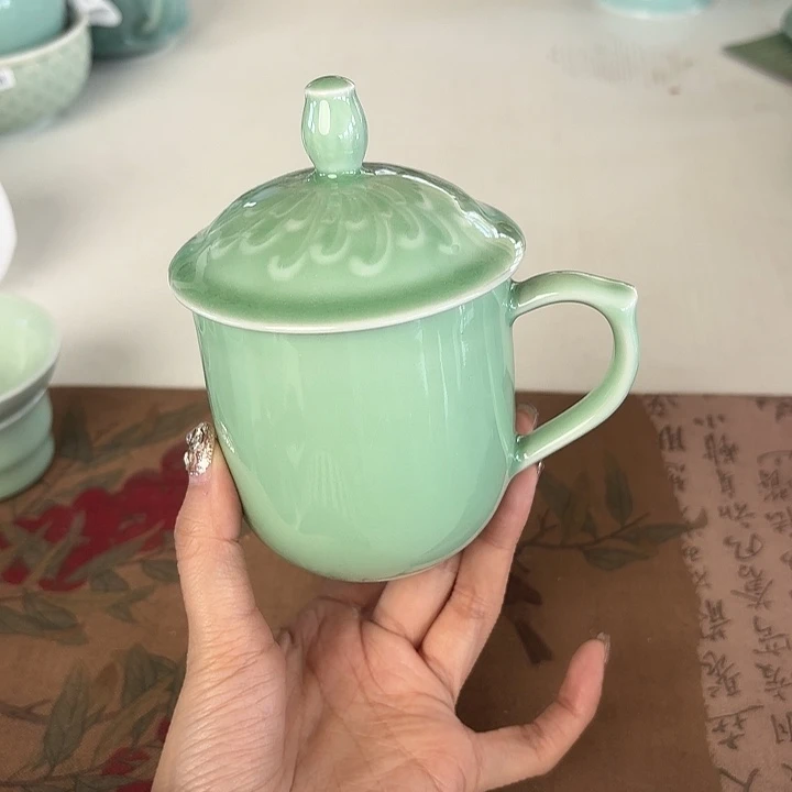 龙泉云间青瓷小米茶器