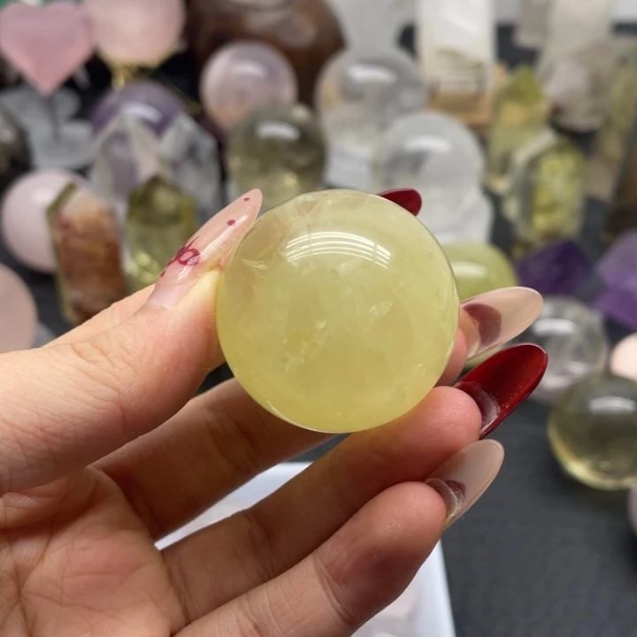 水晶45未镶嵌茶****集黄水球