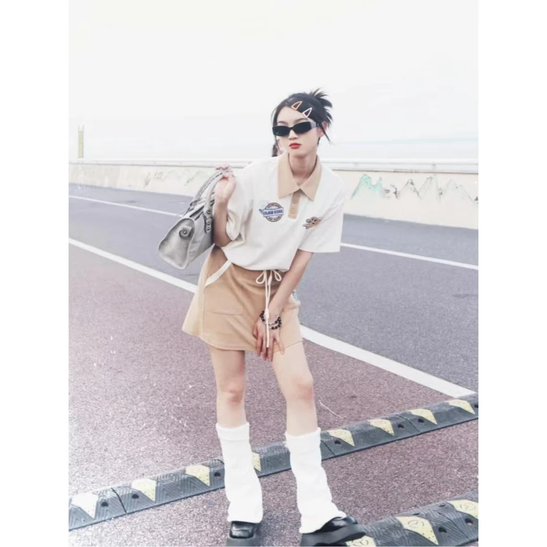 349【1386】棕色针织短裙