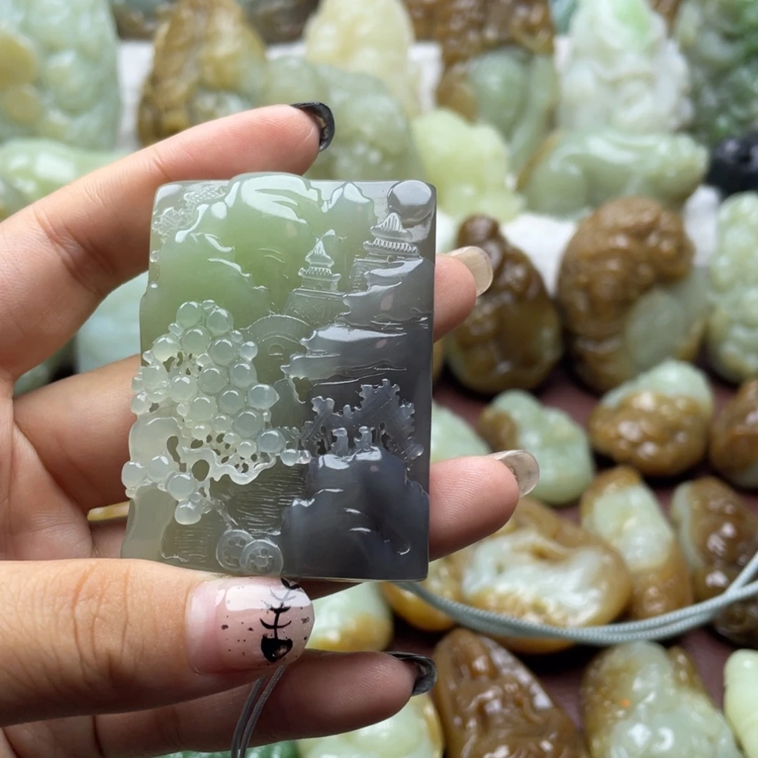 和田玉未镶嵌颈饰