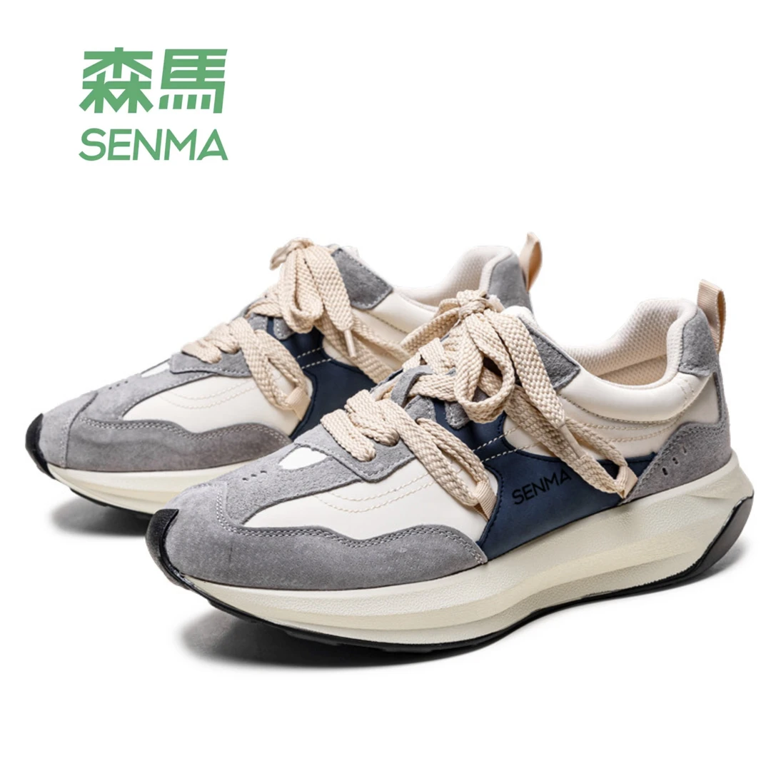 SENMA/森马2025新款春季阿甘男鞋男士百搭运动春秋休闲增高跑鞋