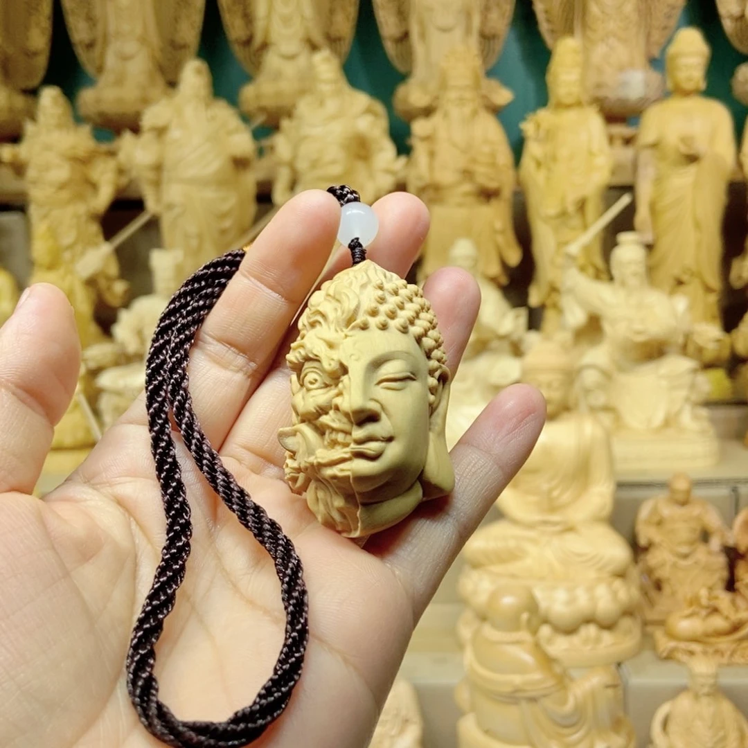 木黄杨木材质，一念之间，高度六公分