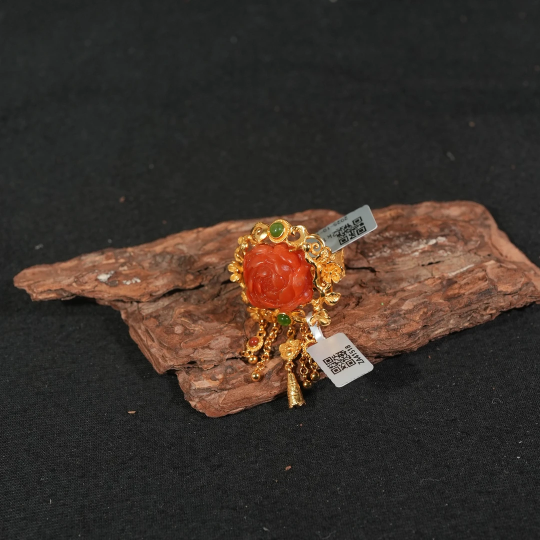 10.1香港王老板-南红戒指2k138