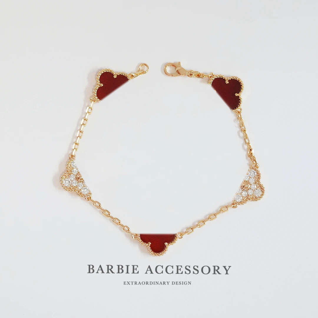 铜合金合成锆石手链 【花星觅朵】轻奢设计款高级绝美百搭手链