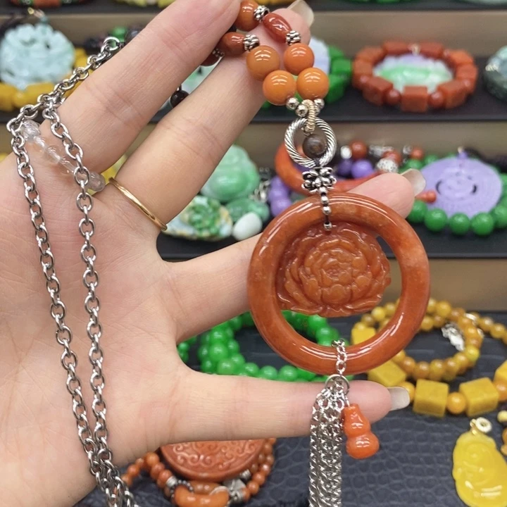 汝***翡翠未镶嵌颈饰项链3