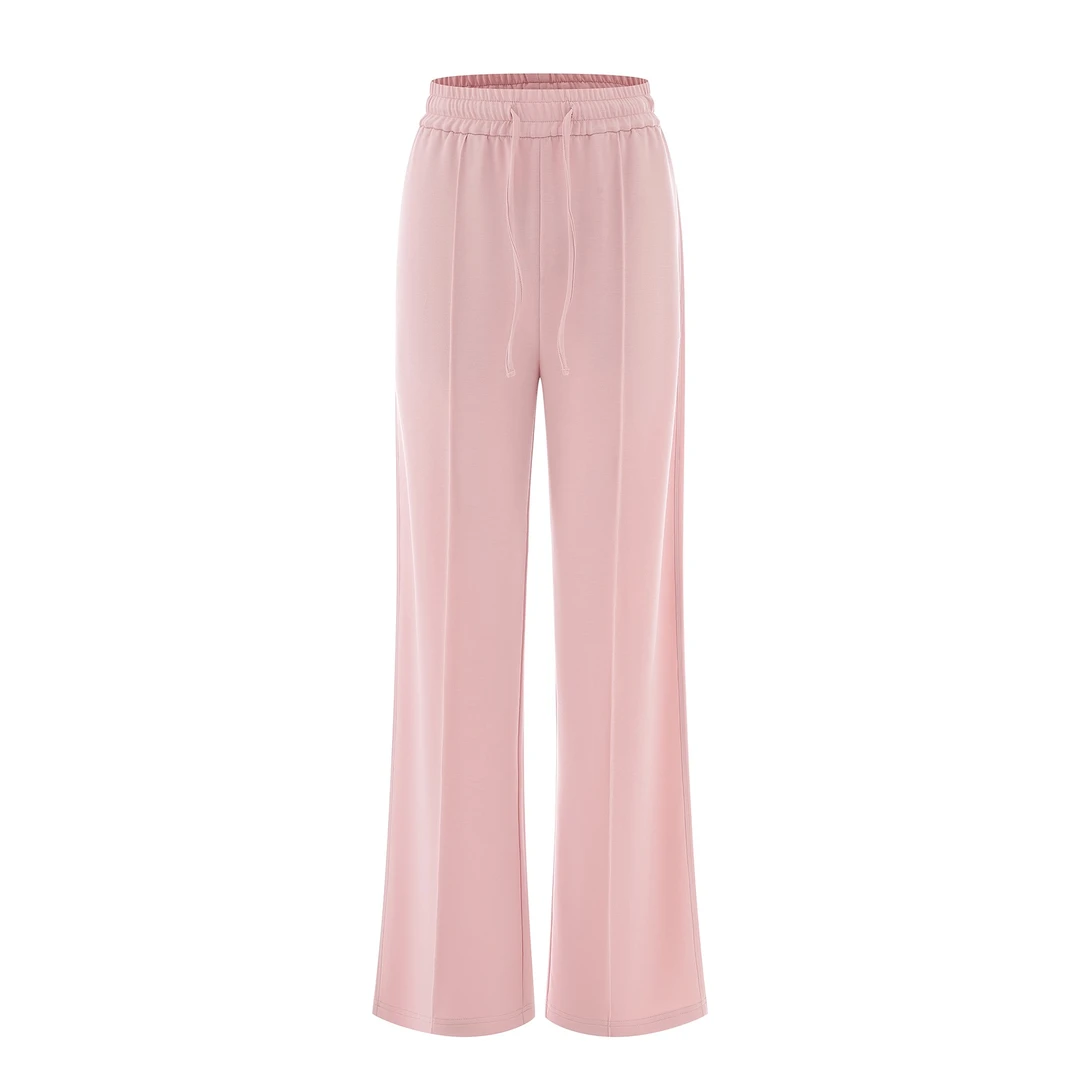 【墨琼】“椰油长腿裤”高弹力中缝捏折柔软柔软舒适阔腿裤169