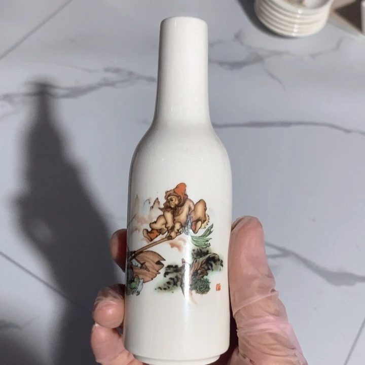 瓷片陶瓷品一厂小花瓶摆件