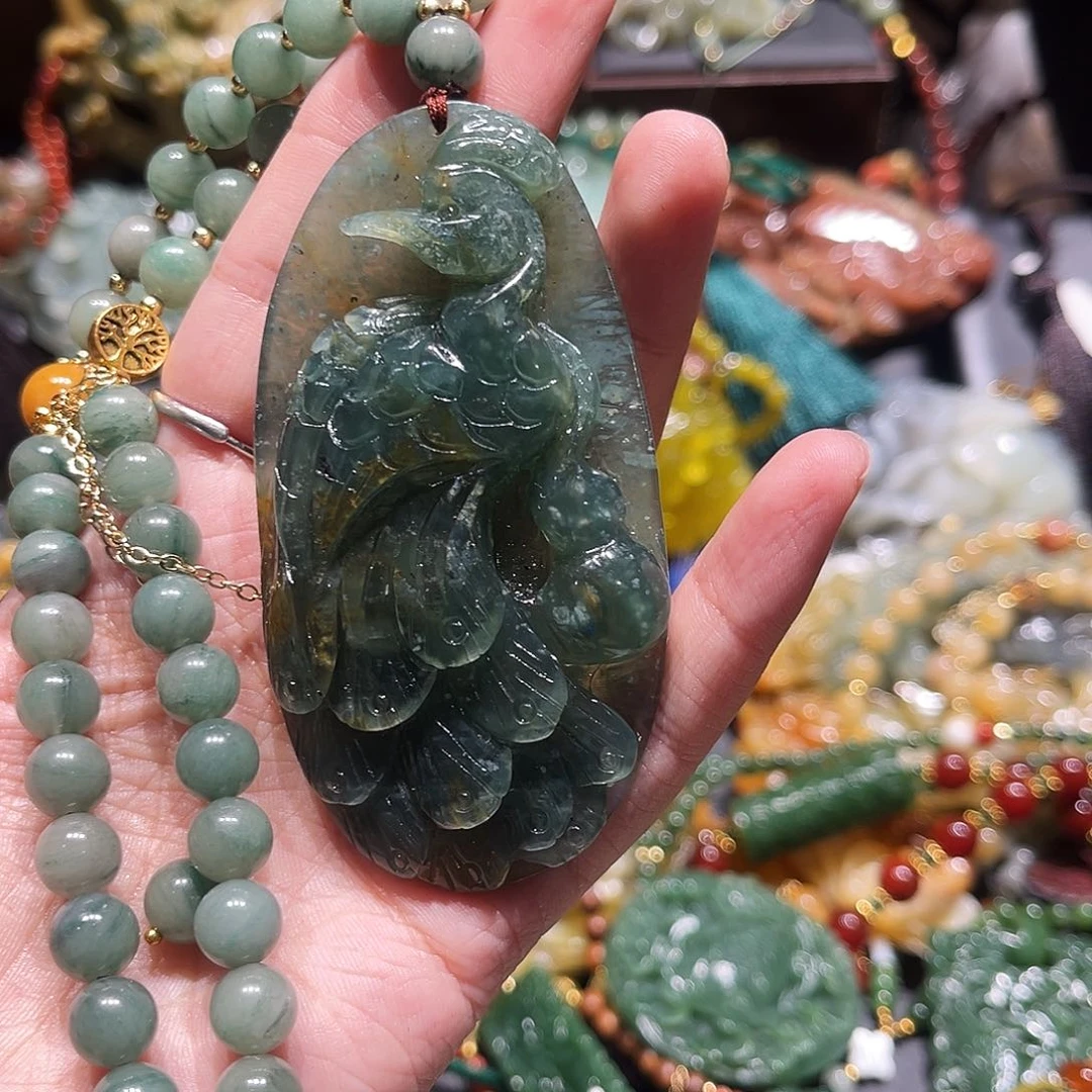 未镶嵌岫玉毛衣链