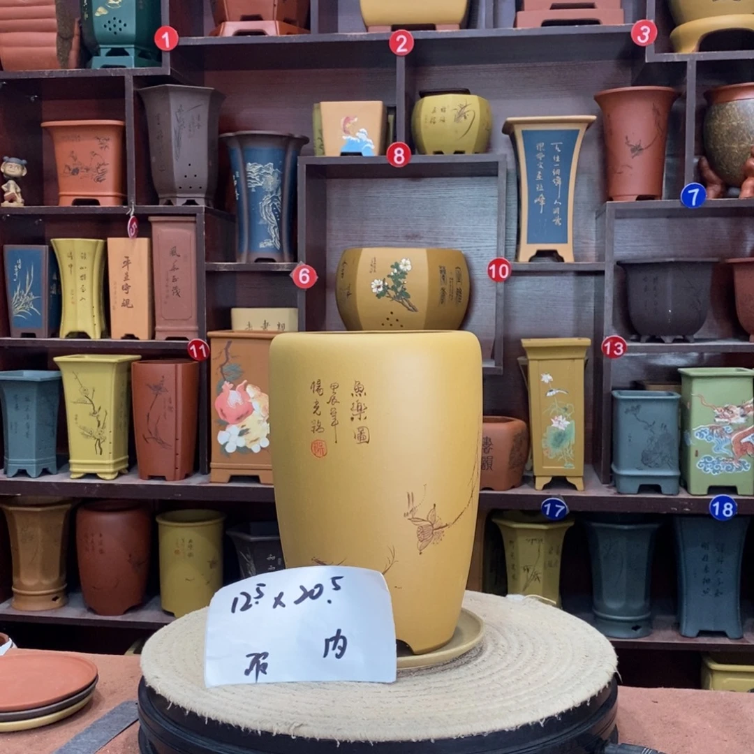紫砂艺术紫砂花盆