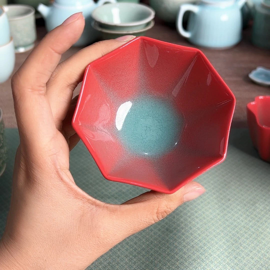 龙泉云间青瓷小米茶器