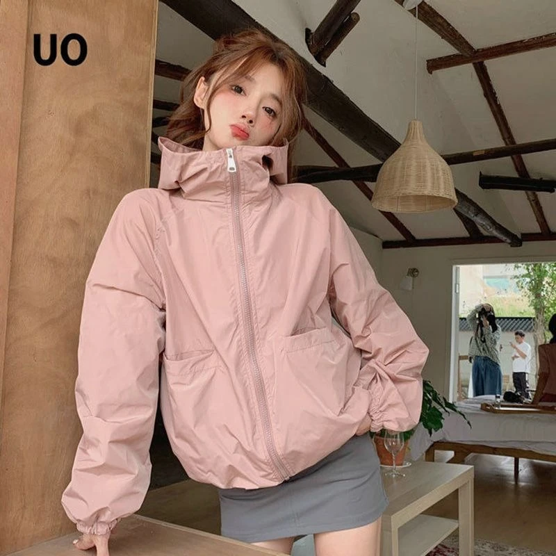 2025春夏韩版新款轻薄ins外套夏季防晒防紫外线短款防晒服防晒衣