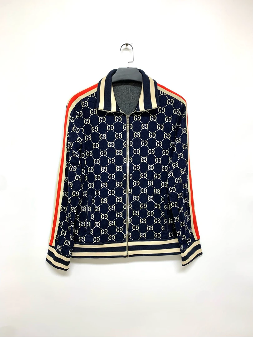 99新  【Gucci】古驰红蓝满印夹克外套/XXXL码 /Y11513577