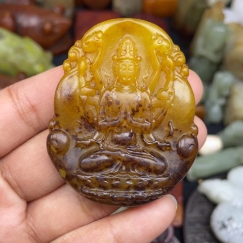 蛇纹石玉未镶嵌颈饰115