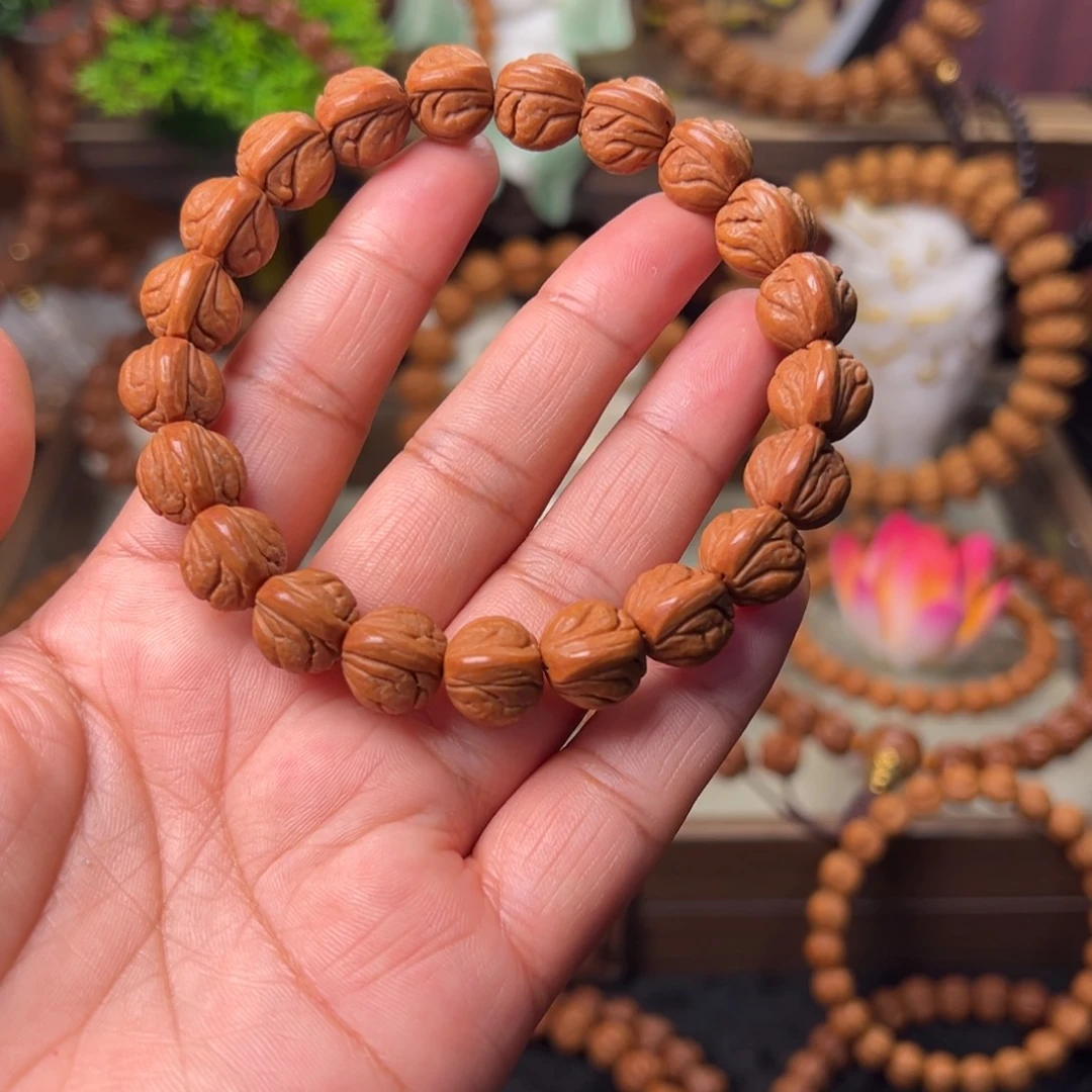 手串桃核玉龙脊手串12