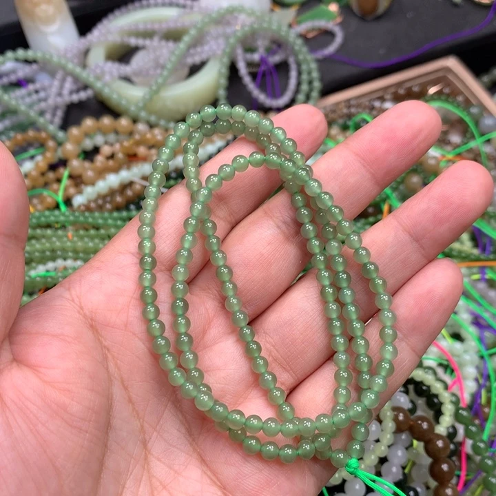 和田玉未镶嵌手链61