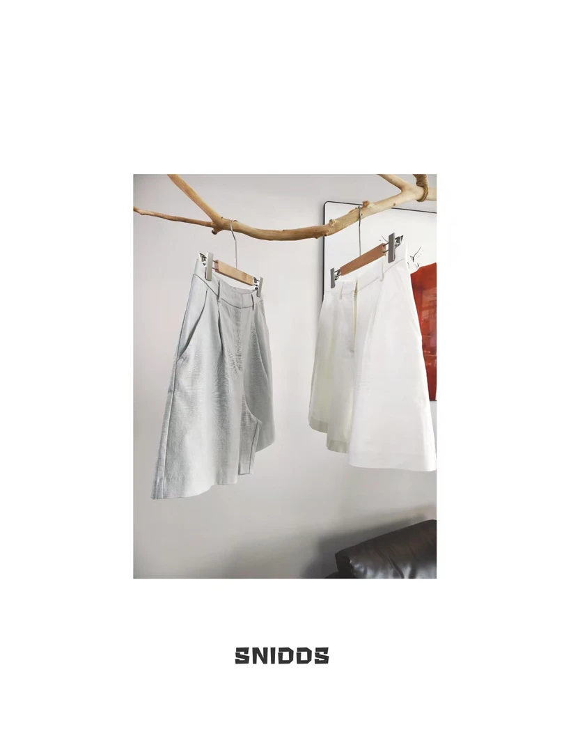 4/28 女士夏季 简约天丝棉混纺百搭短裤