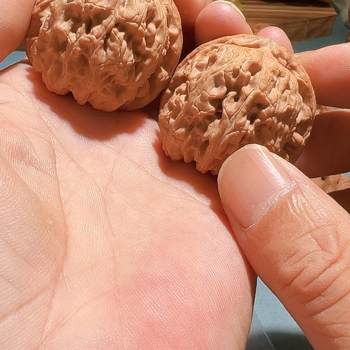 文玩核桃把件白狮子38