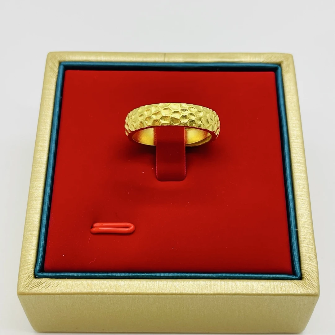 足银戒指 足银戒指 银戒指足银戒指-锤纹开口戒指