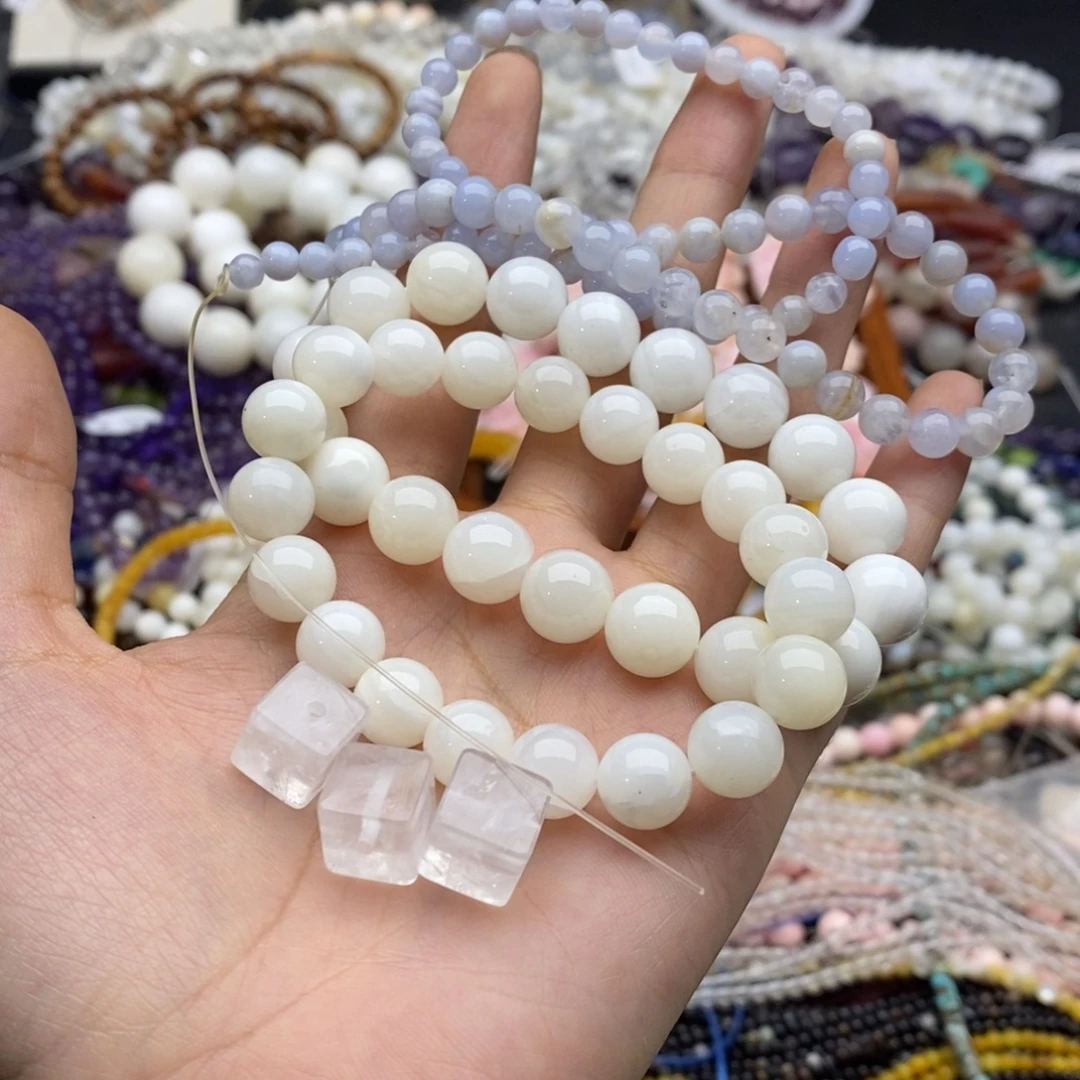 柳***柳未镶嵌玛瑙/玉髓珠宝半成品打包A01