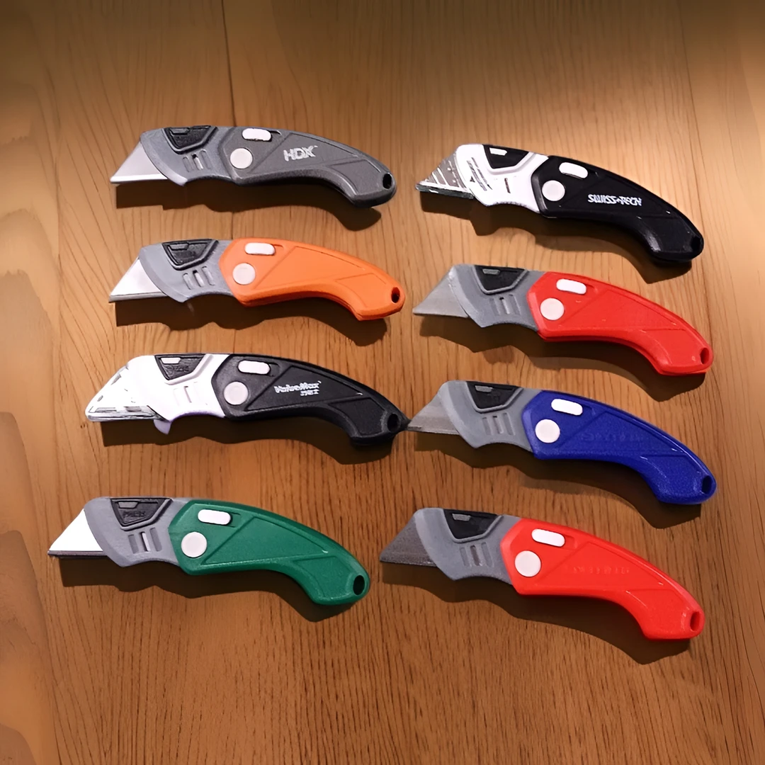 电工绝缘刀颜色品牌随机发货2+1送刀片多用途可折叠美工刀开箱刀