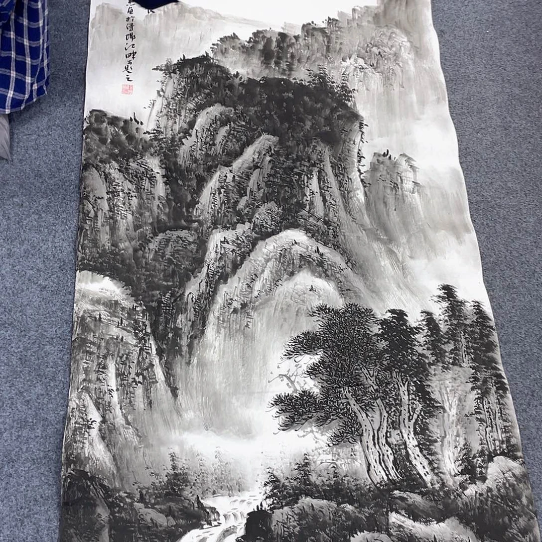 国画作品小姐姐放漏…