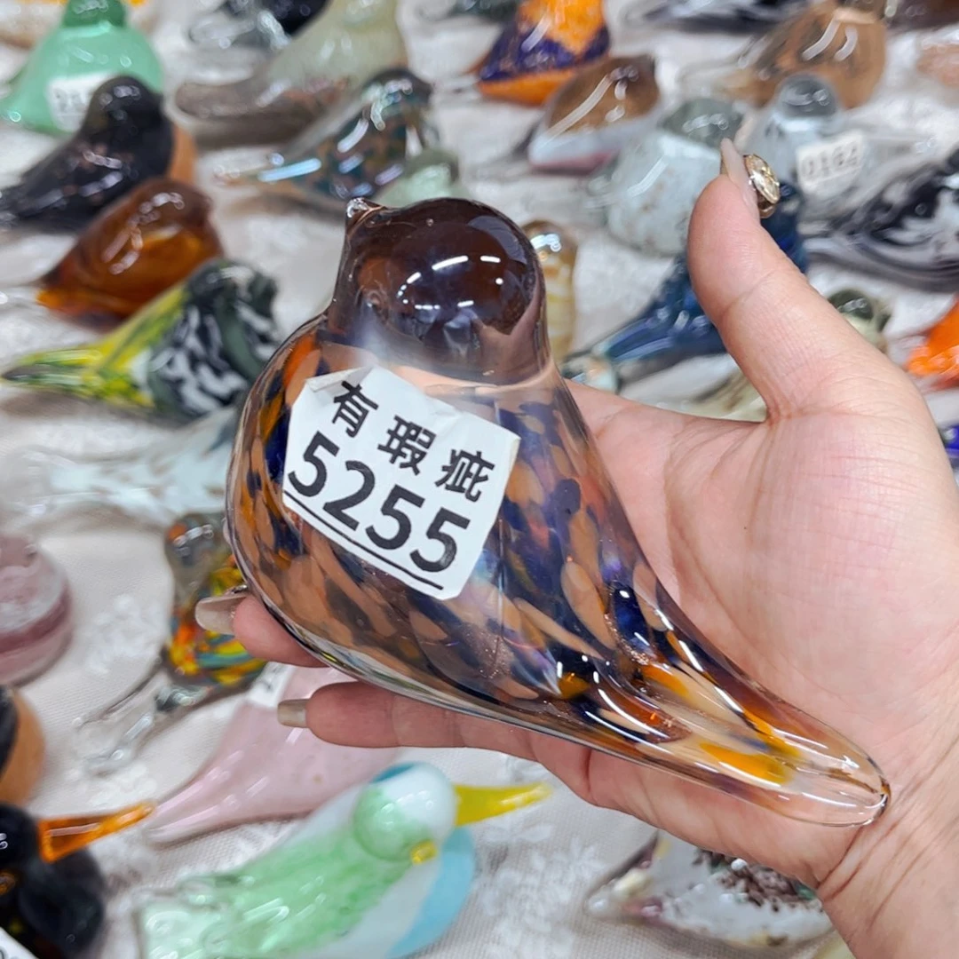 鸟5255 家悦美居琉璃摆件瑕疵