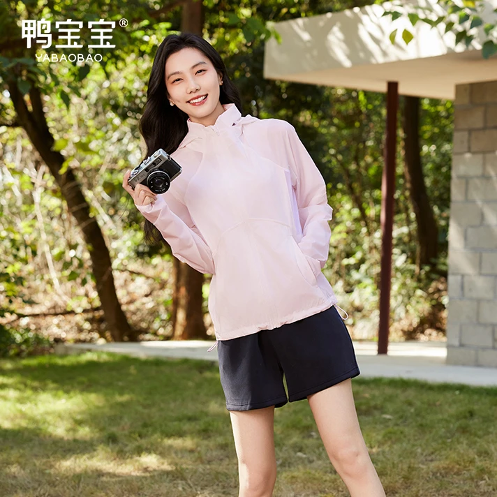 鸭宝宝女士新款夏季休闲外穿百搭防晒外套YA5068F251Q1