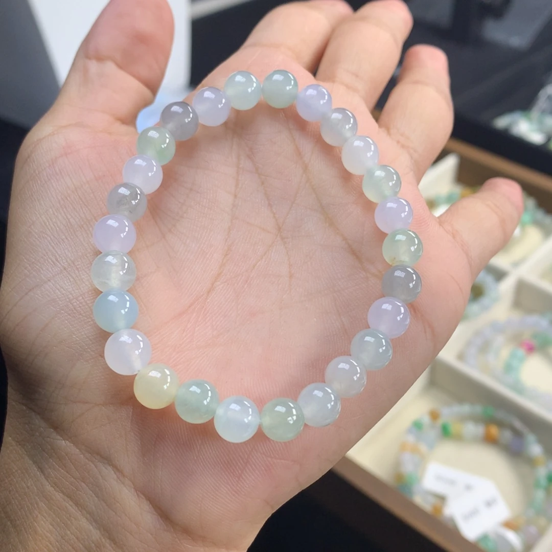 翡翠未镶嵌手链卡7