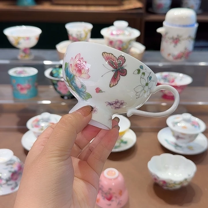 珐琅彩主人杯茶具套装