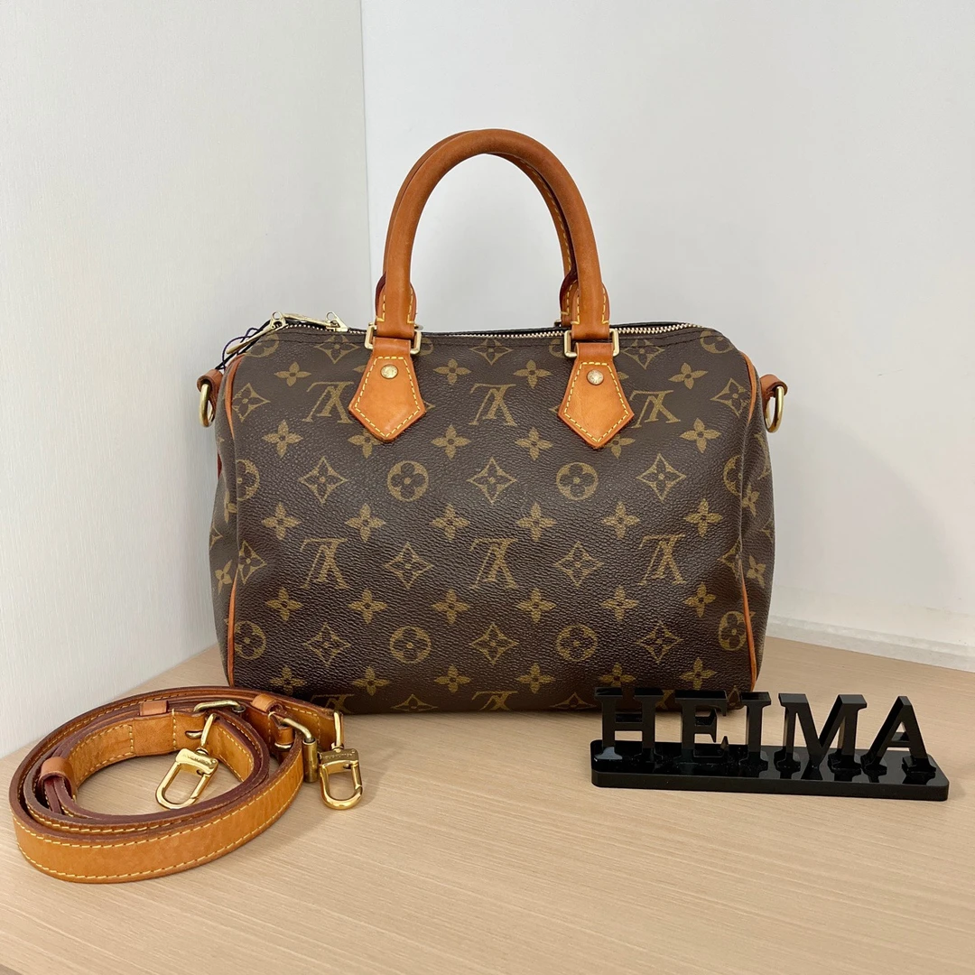 95新 LouisVuitton/路易威登 12445309 LVspeedy25肩带款（含芯片）