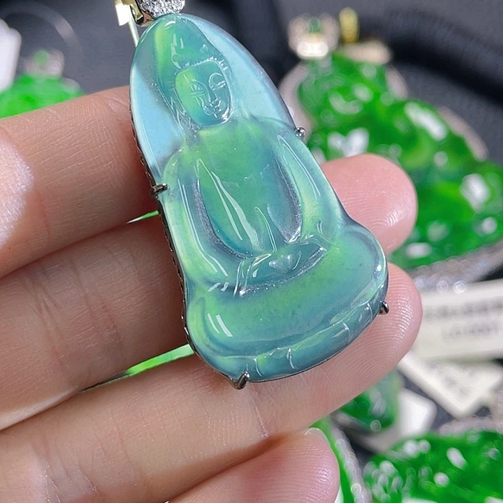 翡翠未镶嵌颈饰29