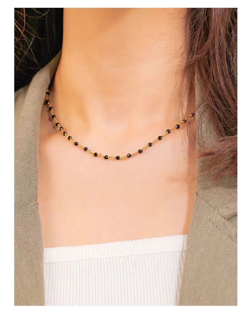 铜合金项链 《货号8690》7646复古时尚百搭项链（链长40+5）