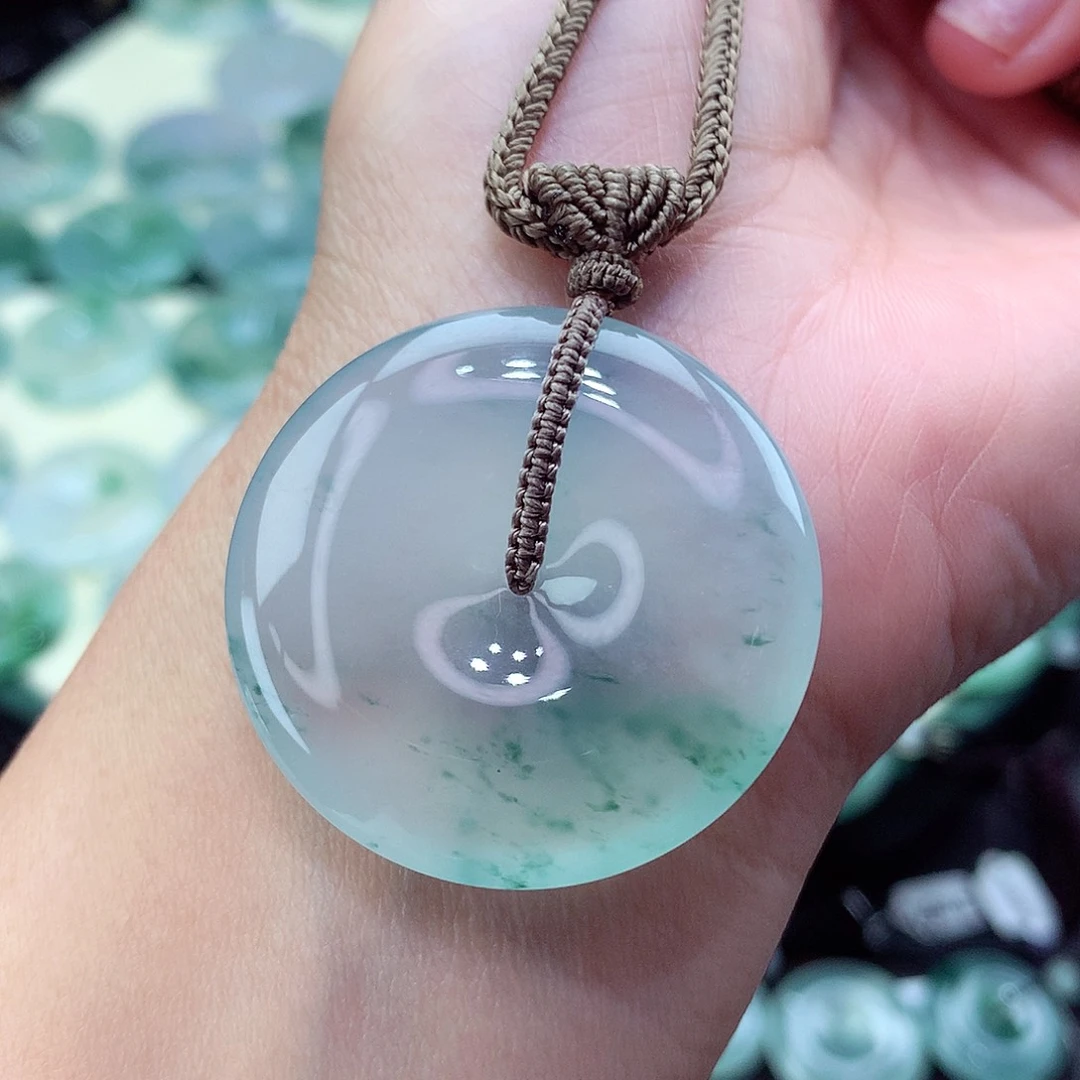 翡翠颈饰未镶嵌65尺寸35/6.5