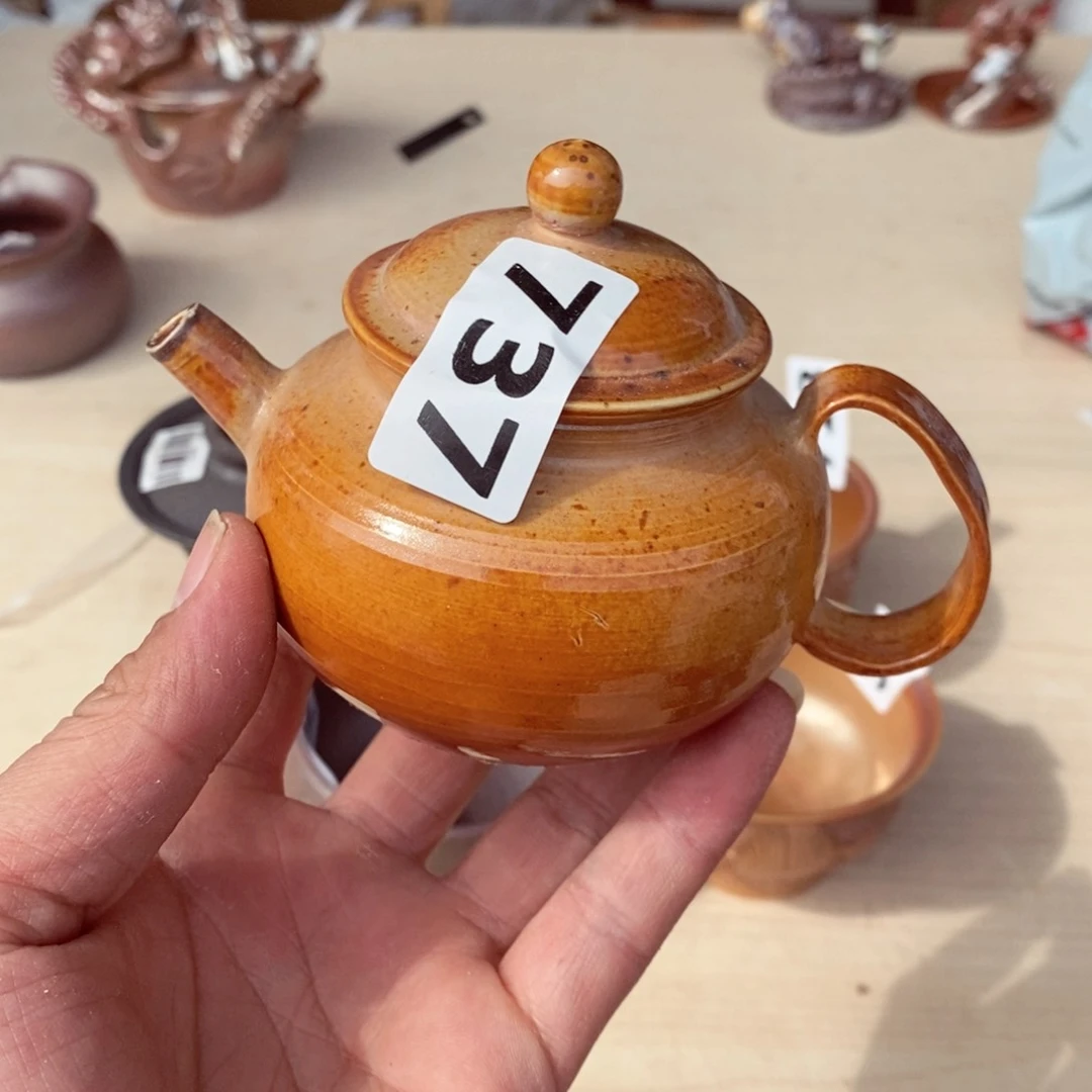 柴烧茶具陶瓷杯子拆包快乐