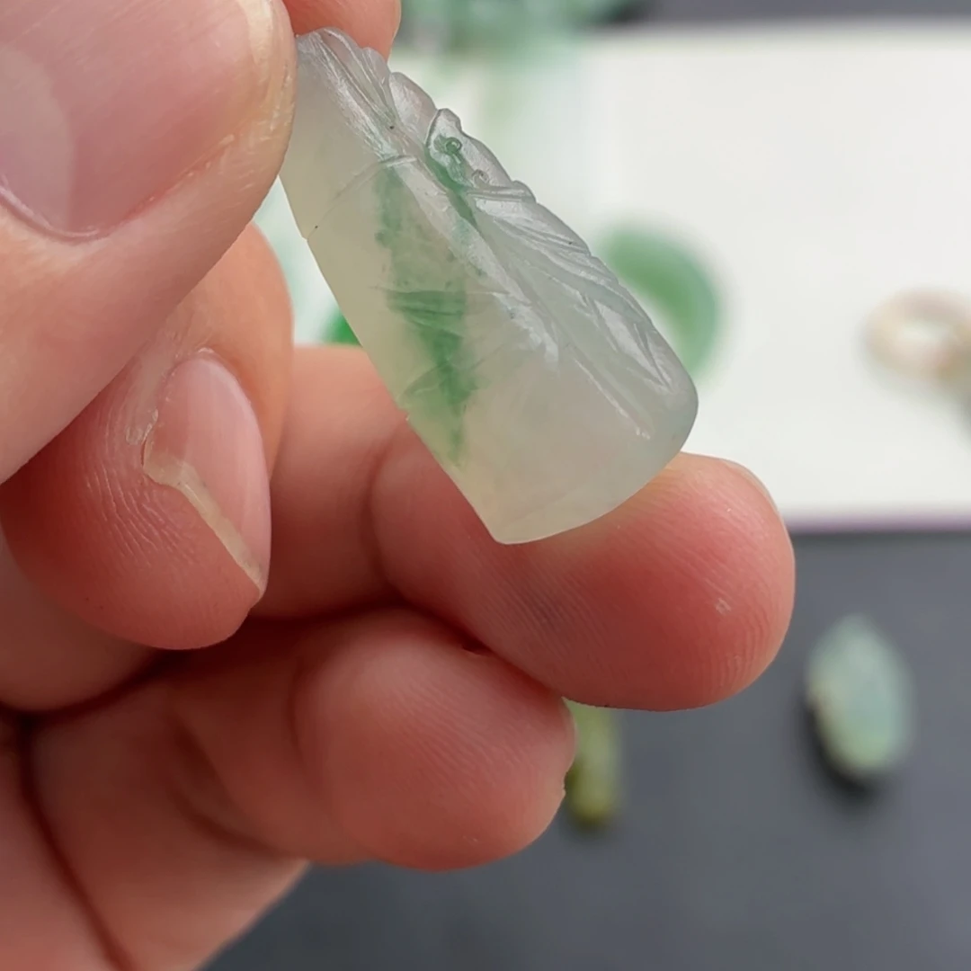 定制翡翠未镶嵌翡翠竹节