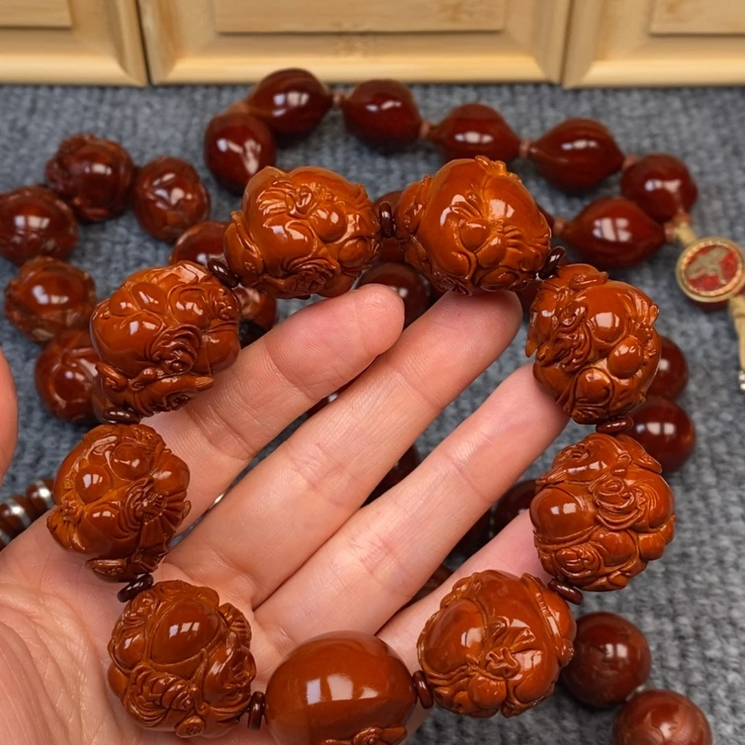 跑***手串/手链橄榄核八宝财神