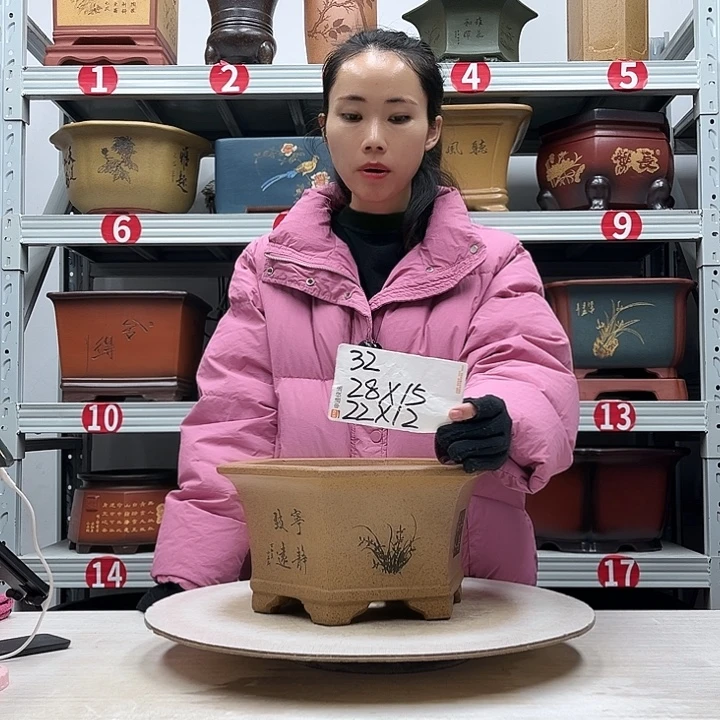 紫砂花盆紫砂花盆