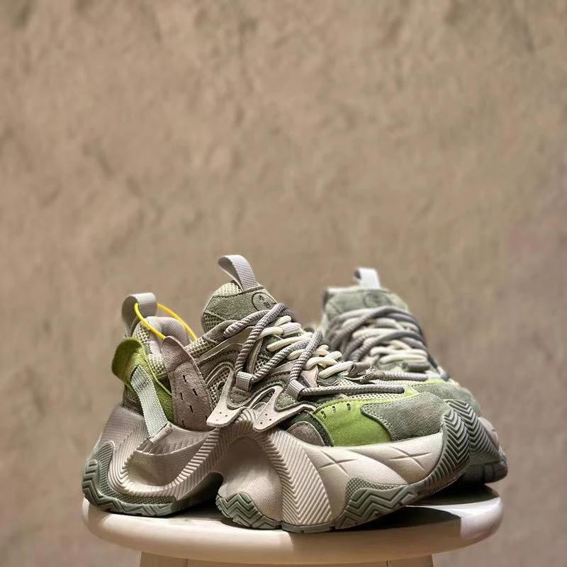 【麦子】欧洲站厚底老爹鞋女四季款新款增高底机车运动鞋拼色休闲鞋