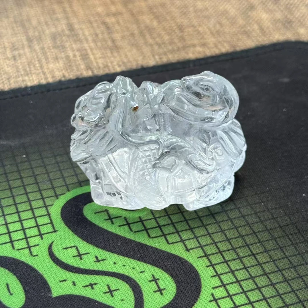 【微予珠宝】【喜马拉雅-玄武】晶透天然水晶白水晶冰片多样性发其一