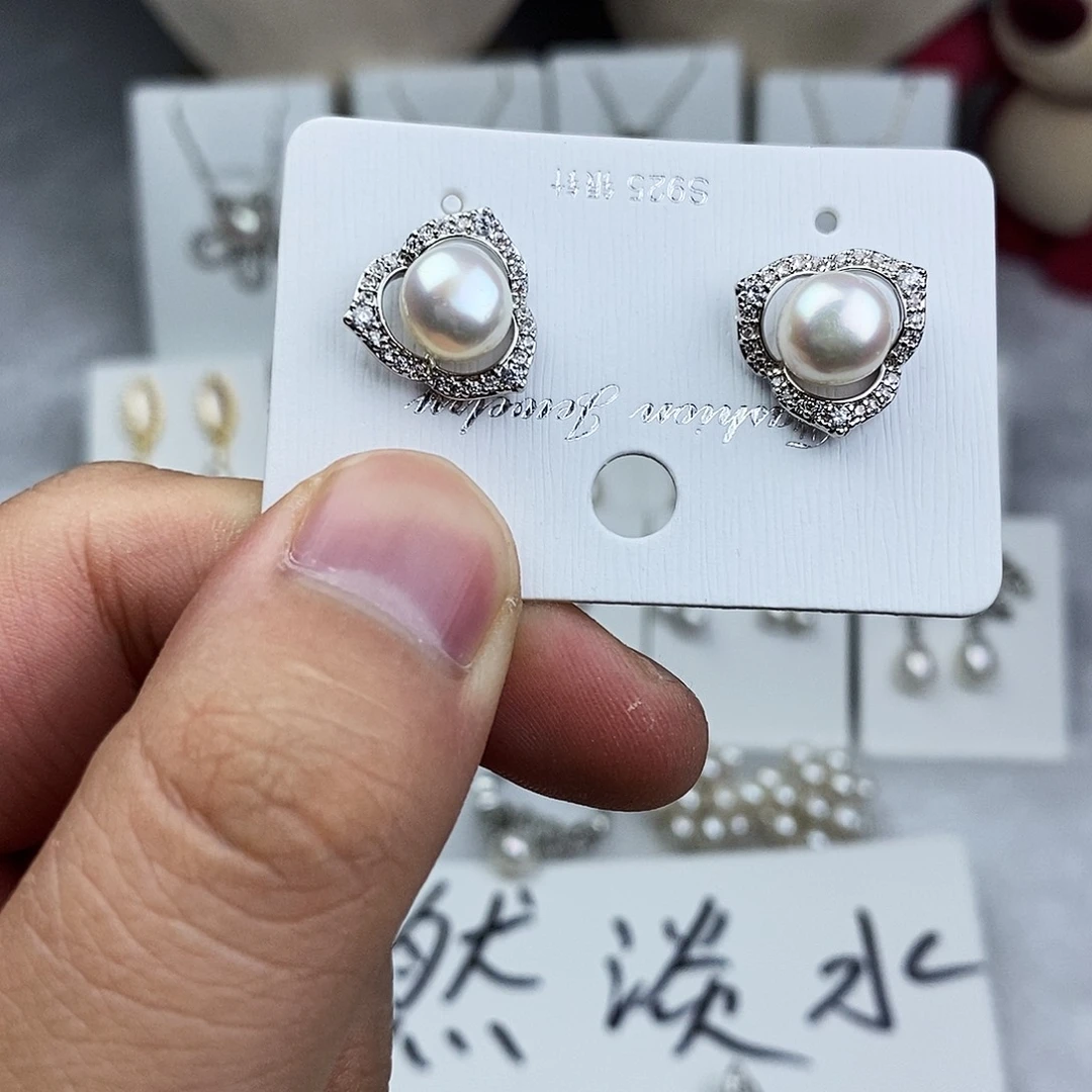 未镶嵌淡水珍珠耳饰