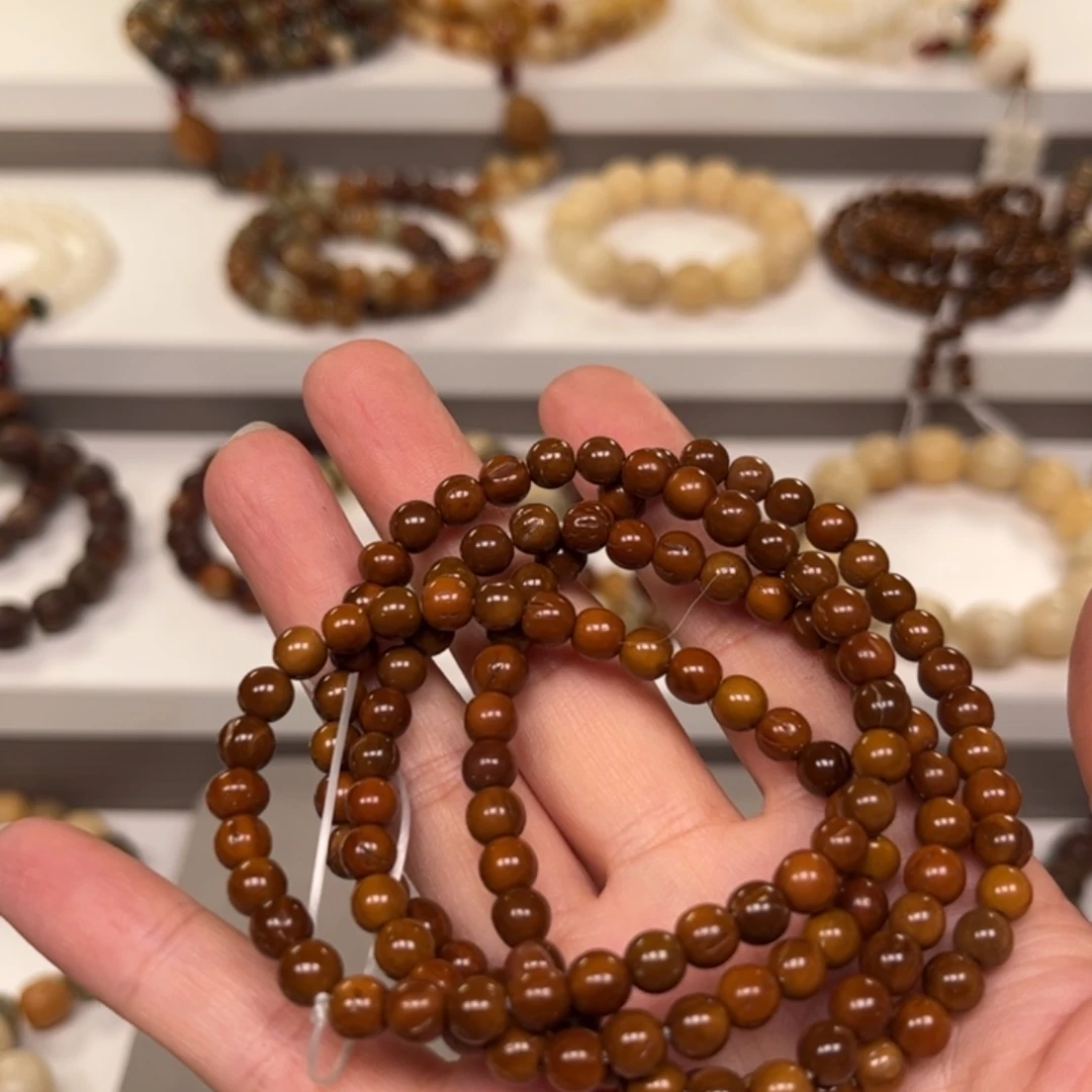 白玉菩提吊坠库克散珠卡6的一条115颗