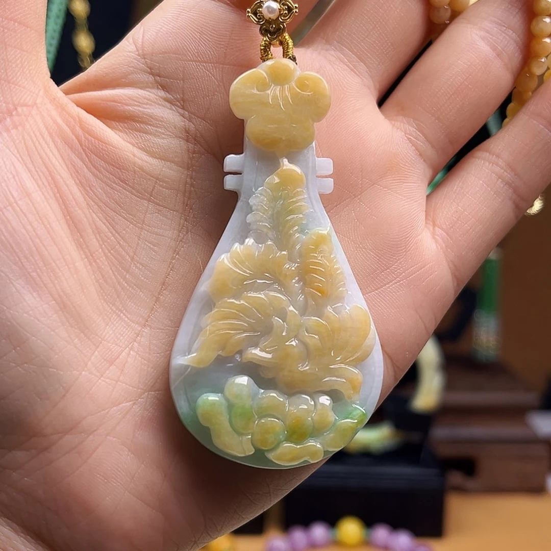 翡翠未镶嵌颈饰天然翡翠